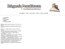 Tablet Screenshot of ksiazki.poszukiwania.pl